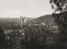 Balmoral Castle Scotland Royal Residence Estate Forest Tower Vtg. Photo 19thC.