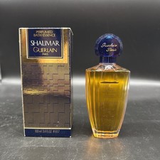 Rare Vintage Guerlain Shalimar Perfumed Bath Essence   100ml/3.4oz   With Box