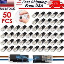 50 pcs Double-Wire Plug-in Connector, Cable Clamp Locking Buckle, AWG 18-22 US