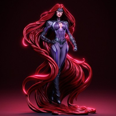 Medusa figure kit - Unpainted 3D printed resin model kit