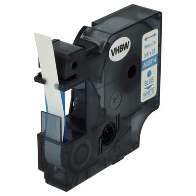 Schriftband für Dymo LabelManager 100 120P 200 100 Plus 160 Blau/Weiß 9mm 7m