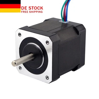 STEPPERONLINE Nema 17 Schrittmotor 0,9 Grad Doppelwelle 44Ncm 1.68A 48mm DIY CNC - Bild 1 von 4