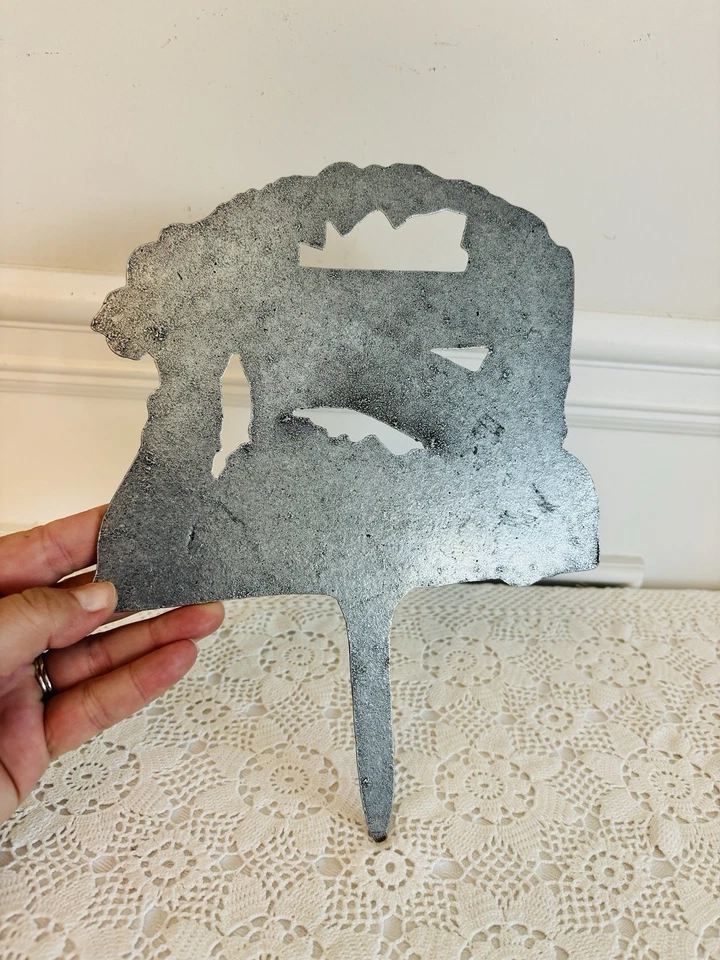 Letrero de jardín de abuelo vintage de metal Foto 3 de 4