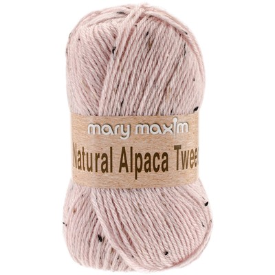 Mary Maxim Natural Alpaca Tweed Garn - Rosenquarz Y083-308