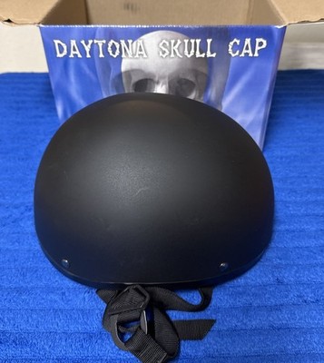 New Daytona Helmets Skull Cap EAGLE-DULL BLACK Motorcycle Helmet Large