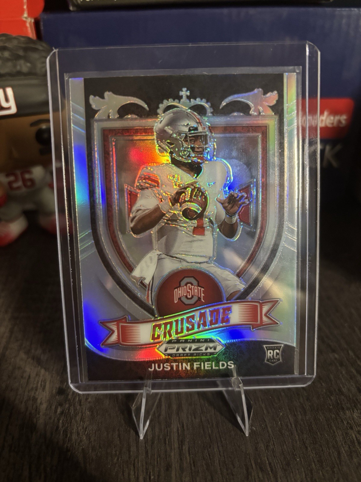 2021 Panini Prizm Draft Picks - Crusade Justin Fields #163 Silver Prizm (RC)