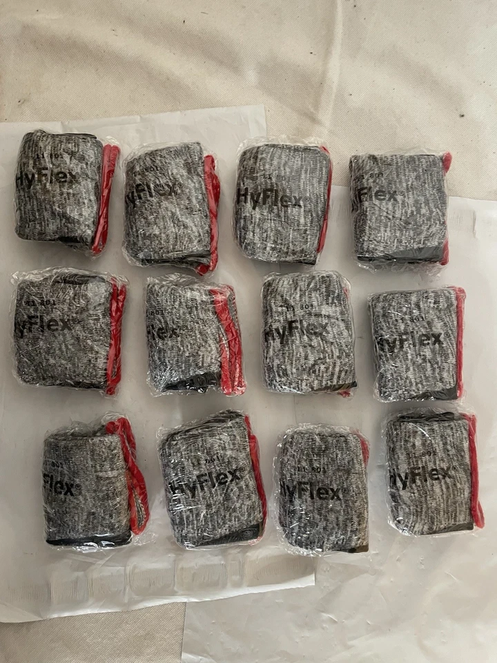 12 Paar Ansell HyFlex 11-801 Größe 7 (klein) Handschuhe