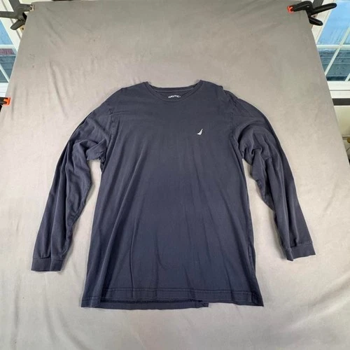Nautica Long Sleeve Shirt Navy Blue - product listing photo
