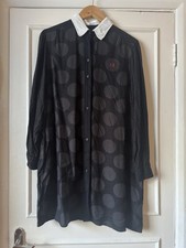 Fred Perry Dress, Size 16, Grey black, Detachable Collar