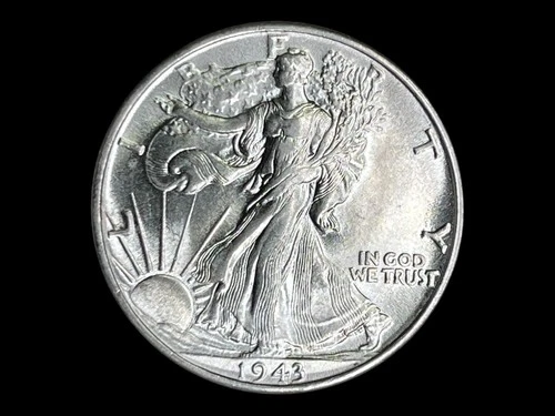 1943 Liberty Walking Silver Half Dollar, Choice BU.