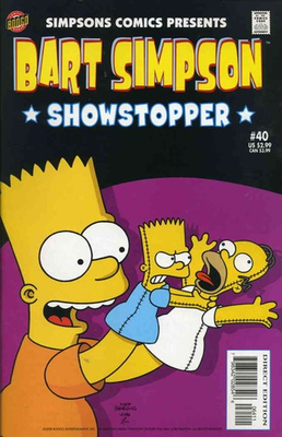 #ad Simpsons Comics Presents Bart Simpson #40 VF NM; Bongo Choking Cover w BagB $6.98