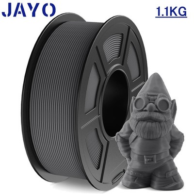 JAYO Matte PETG 3D Printer Filament 600mm/s 1.75mm 1.1KG Gray High Toughness