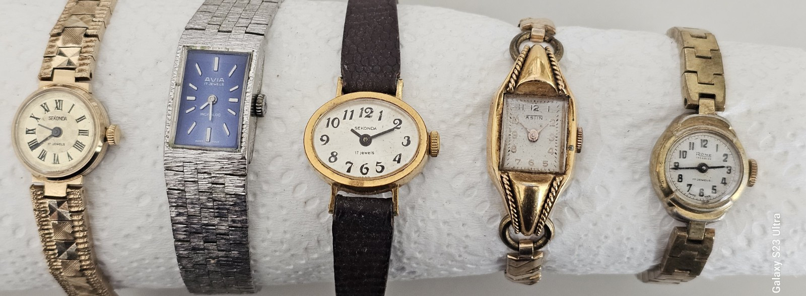 Women's Vintage Watches Hand-Wind Sekonda, Avia, Rone Astin. Untested x 5