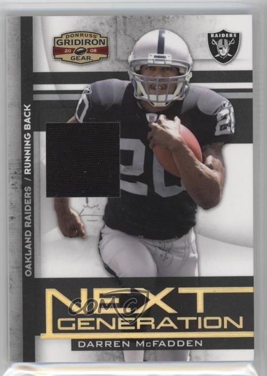 2008 Donruss Gridiron Gear Jerseys Prime 5/50 Darren McFadden Rookie RC 0f6