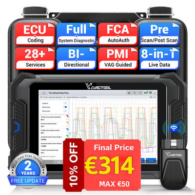  2026 VD80 BT LITE Auslesegerät KFZ OBD2 Diagnosegerät ALL System ECU Coding DE