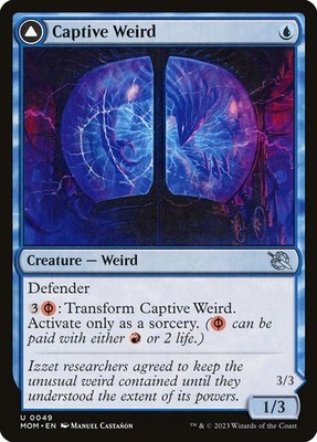Captive Weird // Compleated Conjurer Foil (049) March of the Machine MOM MTG
