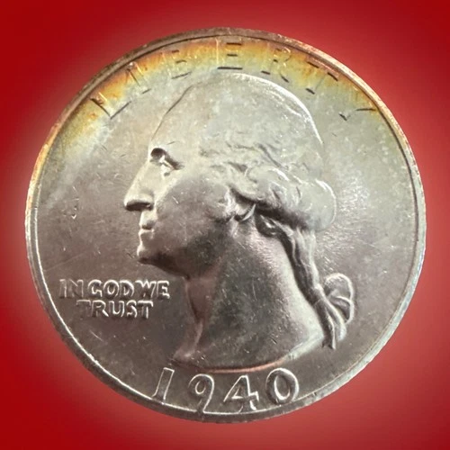 1940-S Washington Quarter * Gem BU++ (toned) * 912