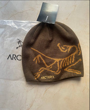 New Arc'teryx Bird Head Toque Beanie Brown Merino Wool Winter Hat