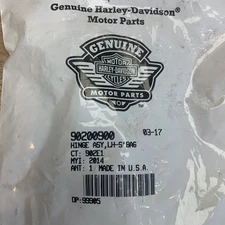 NOS Genuine Harley 2014 Up Touring Left Saddlebag Hinge 90200900