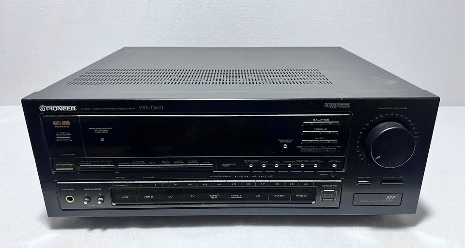 Pioneer VSX-D601 Audio - Video Stereo Receiver w/ Remote Bundle TESTED - Image 2 of 4