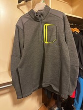 KLIM Mens Yukon Pullover 1/4 zip Gray with ne...