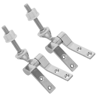 1 Set Silver Zinc Alloy Toilet Seat Hinge Screws Replacement Kit Durable