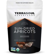 Organic Unsulphured Apricots 2 Lbs - No Sugar, Sweet Tangy Snack Baking Del...