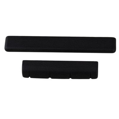 Bqlzr 4 String Ukulele Guitar Nut and Saddle Made of Ebony 1 Pair