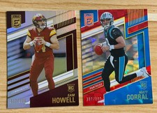 2022 Elite Rookies Sam Howell Silver 327/999 & Matt Corral Red SP 397/399