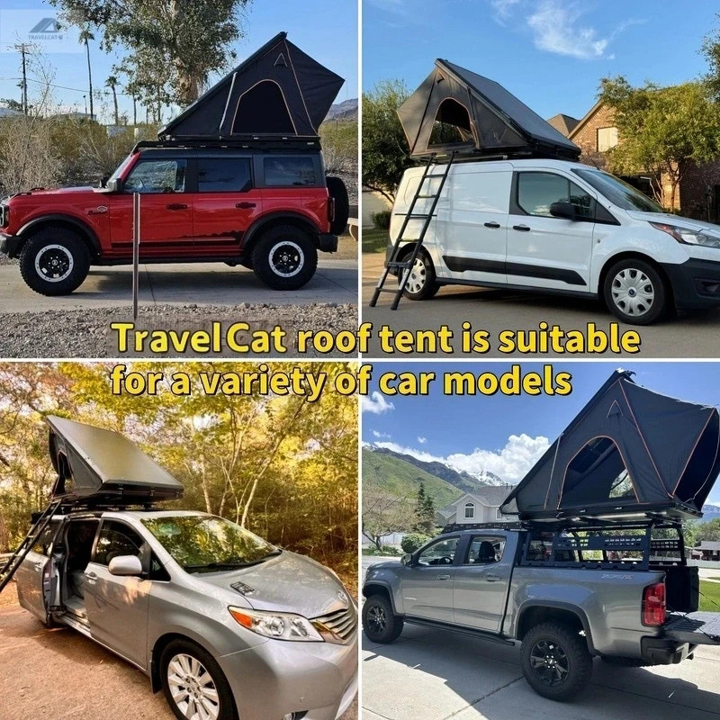 Hardshell Roof Top Tent Camping Tent RTT w/Ladder for SUV Jeep