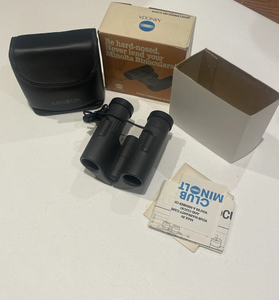 Minolta EZ 8x20 Pocket Binoculars Japan with Case – New - Image 2 of 4