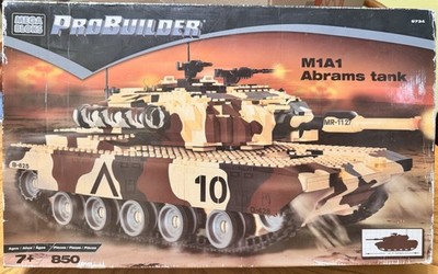 Mega Bloks Probuilder M1A1 Abrams Tank Set 9734 Building Blocks 2002