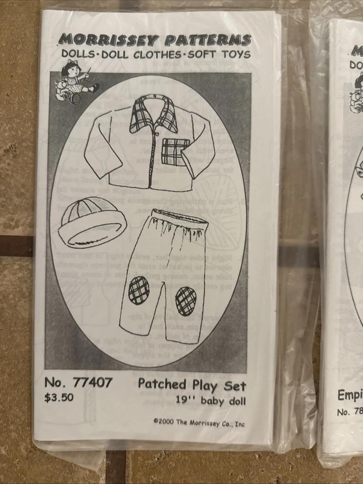 Morrissey Patterns NEW 19" DOLL CLOTHES Lot 2 - Image 2 of 4
