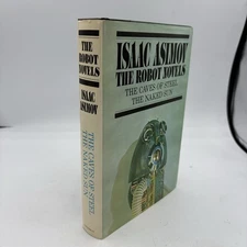 The Robot Novels Isaac Asimov Book Club Edition Hardcover Caves Sun 1957 Vintage