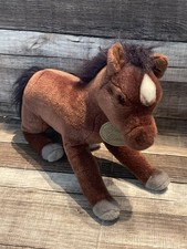 RUSS YOMIKO CLASSICS MUSTANG HORSE BROWN STUFFED ANIMAL TOY PLUSH 13"