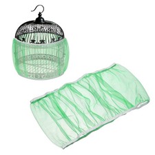 Bird Cage Seed Catcher, 8 Inch Bird Cage Net Cover, Green, S 