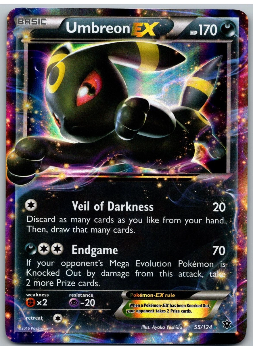 Umbreon EX 55/124 Holo Ultra Rare Fates Collide Pokemon