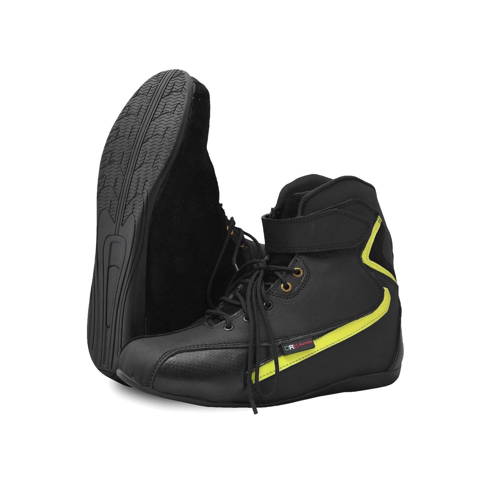 SCARPE SNEAKERS DRH RAPIDO MOTO MOTO VERA PELLE foto 3