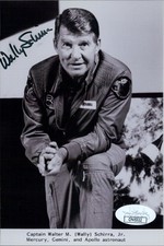 Wally Schirra NASA Astronaut Signed 4x6 Glossy Photo JSA Authenticated