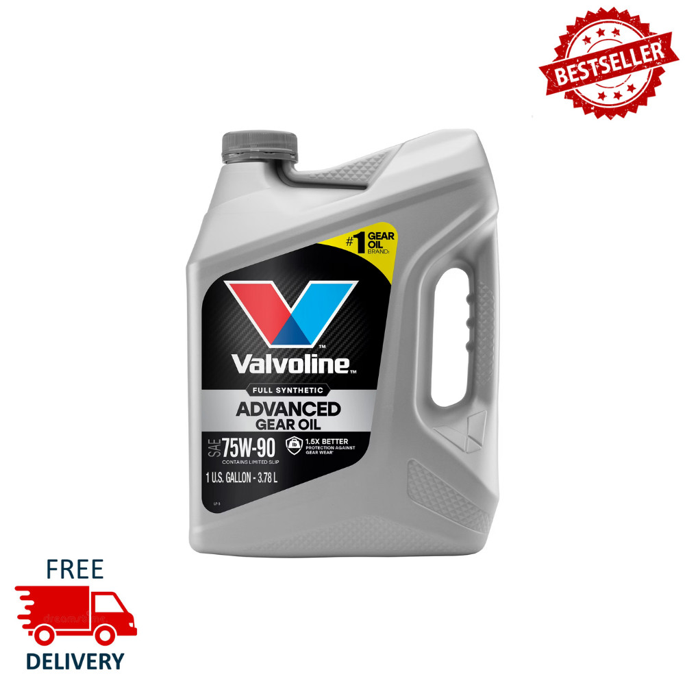 Valvoline Full Synthetic 75W-90 Gear Oil, 1 Gallon, High Performance Lubricant