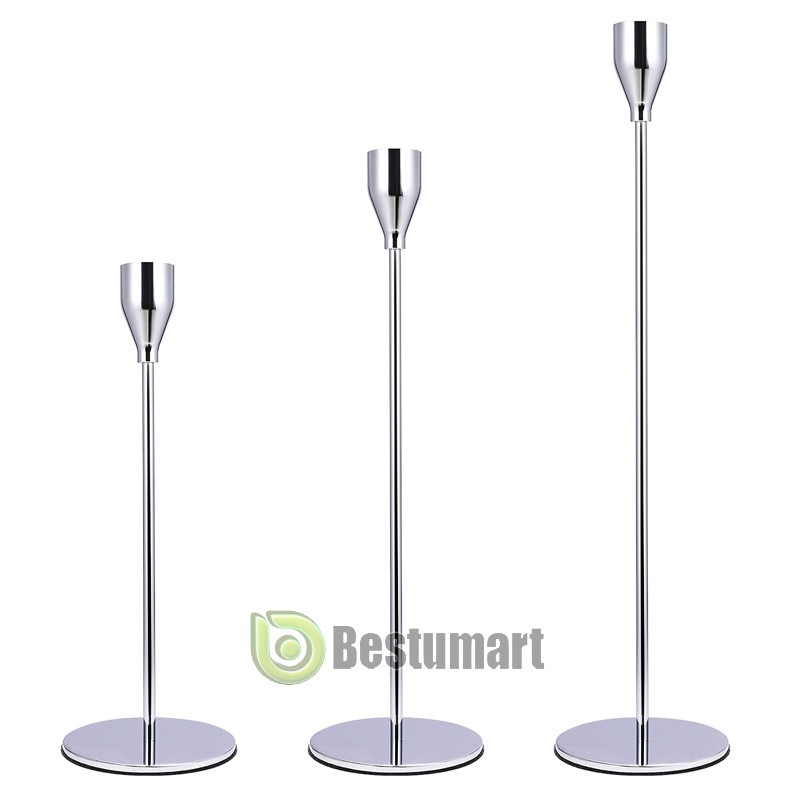 S Taper Candle , Set Of 3 Stick Pcs/ Set Candle Holder