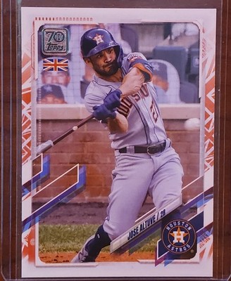 2021 Topps UK Jose Altuve #34 Union Jack #/99