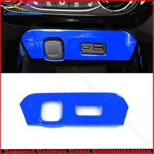 Caja de almacenamiento de encendedor central azul brillante para Chevrolet Trax 23-25