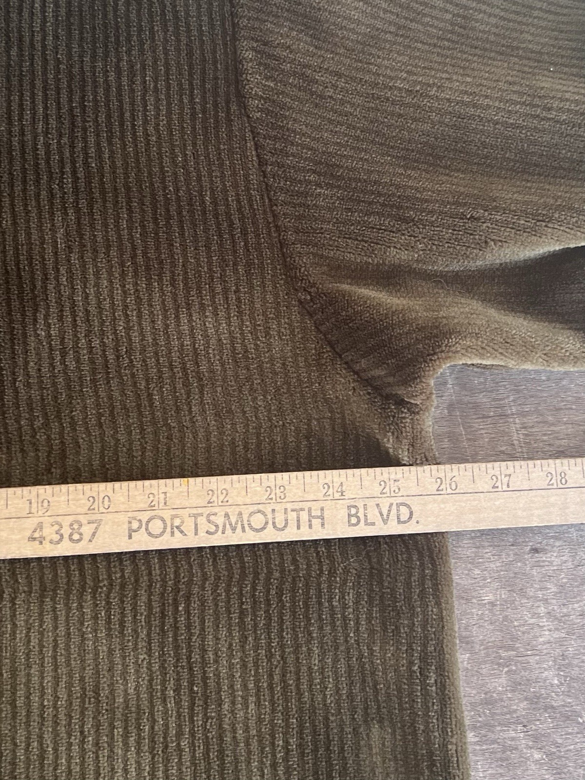 Vintage Woolrich Ribbed Fleece 1/4 Zip Pullover Men Sz XL Army Green Made in USA image 5