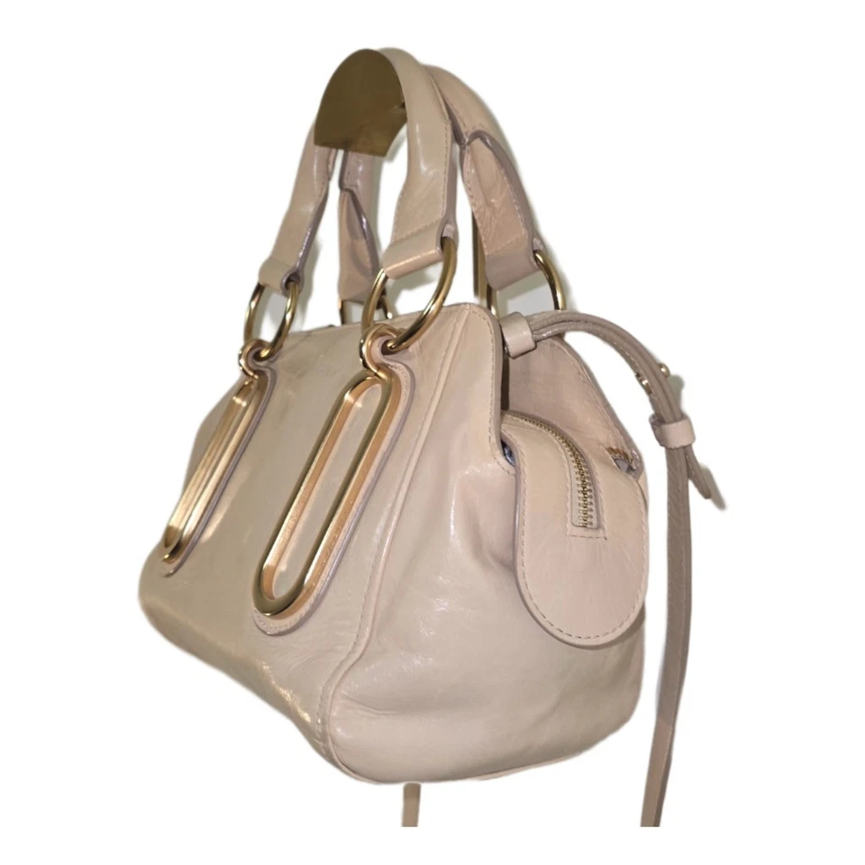 Bolso Bandolera See by Chloe Mediano Paige Cuero Crema Foto 4 de 4