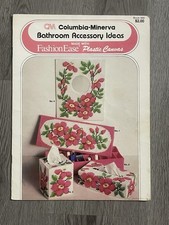 Vintage 1981 Columbia Minerva Bathroom Accessory Ideas With Plastic Canvas Book