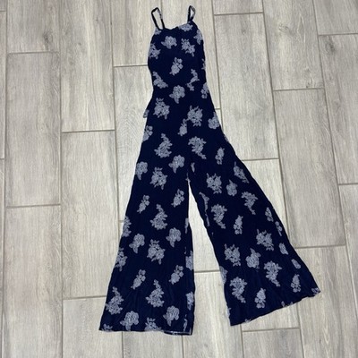 Audrey 3+1 Floral Tie-Back Jumpsuit   Size Small (Style PH3728)