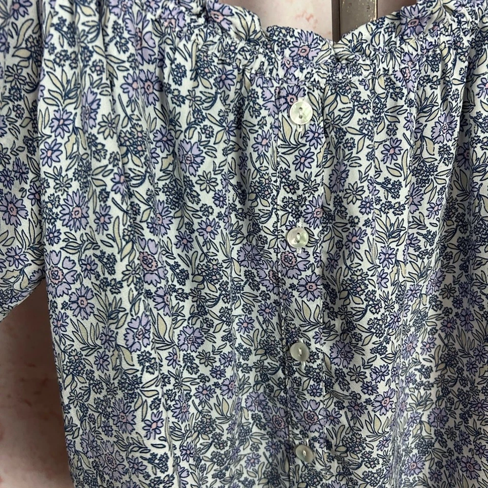 AMERICAN EAGLE romántico cottagecore top talla L coqueta floral femenino boho Foto 4 de 4