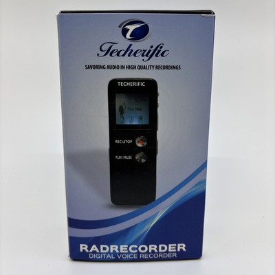 Techerific Digital Voice Recorder 8GB   Voice Activated   Lithium Ion   TESTED!