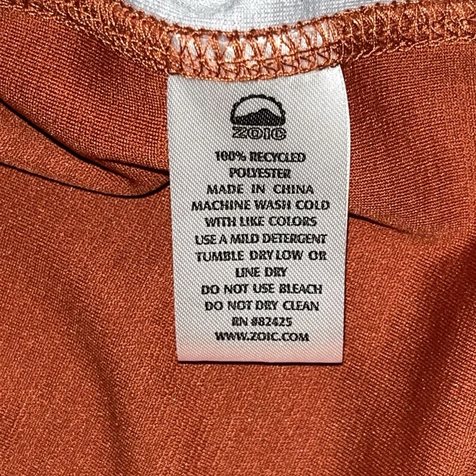 Jersey de Ciclismo Zoic Adulto XL Naranja 1/2 Cremallera Poliéster Bolsillos Manga Corta Foto 4 de 4